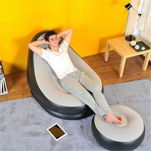 أريكة قابلة للنفخ مع مسند للقدمين