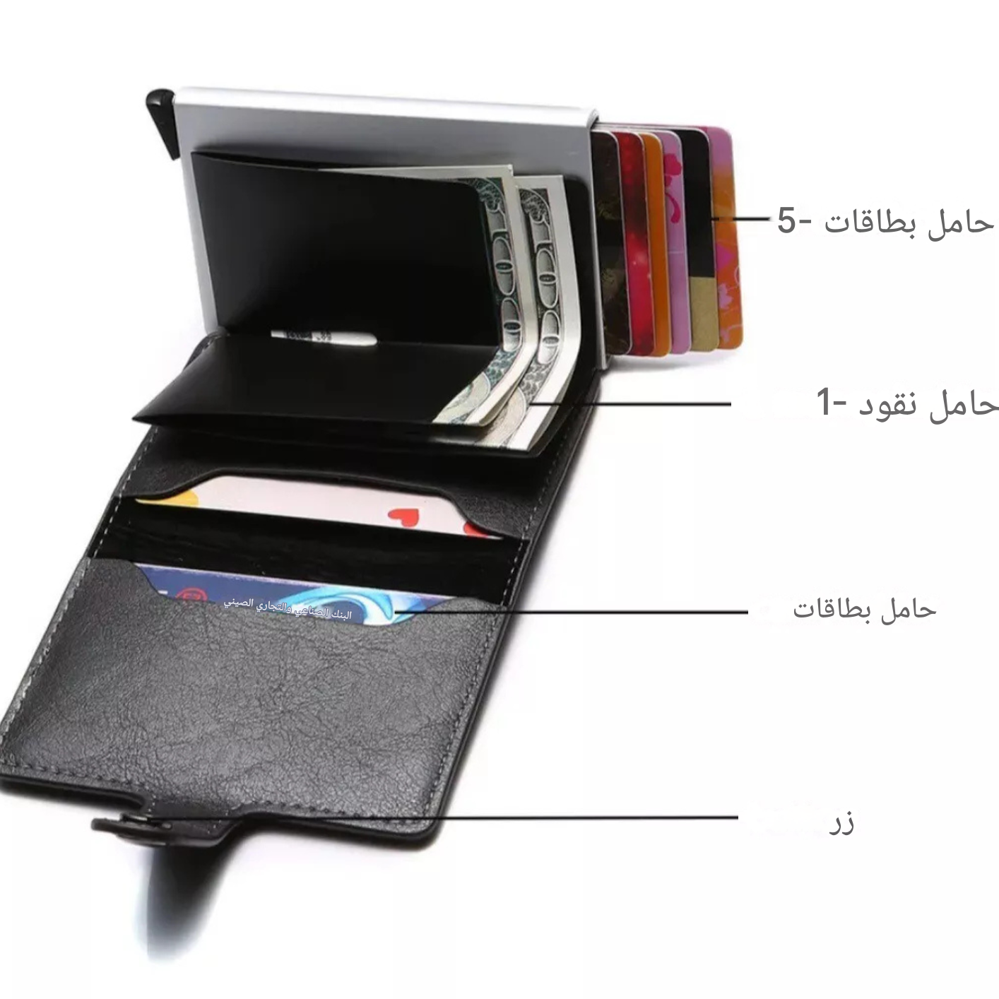 عبوة من محفظتين جلديتين