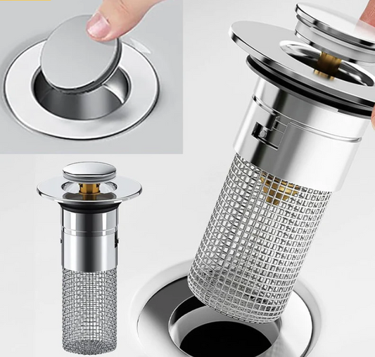 مجموعة من 3 فلاتر للتصريف من الفولاذ المقاوم للصدأ