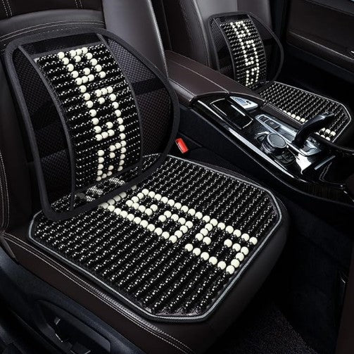 غطاء سيارة خرز خشبي